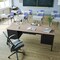 Flash Furniture 30 in D X White Oak, 70 in W X GC-M-BLK-180-WHTOAK-GG - alternate 4